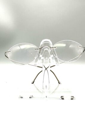 Silhouette Titan Rimless Eyeglasses Bronze Gold Oval Frames Made in Austria